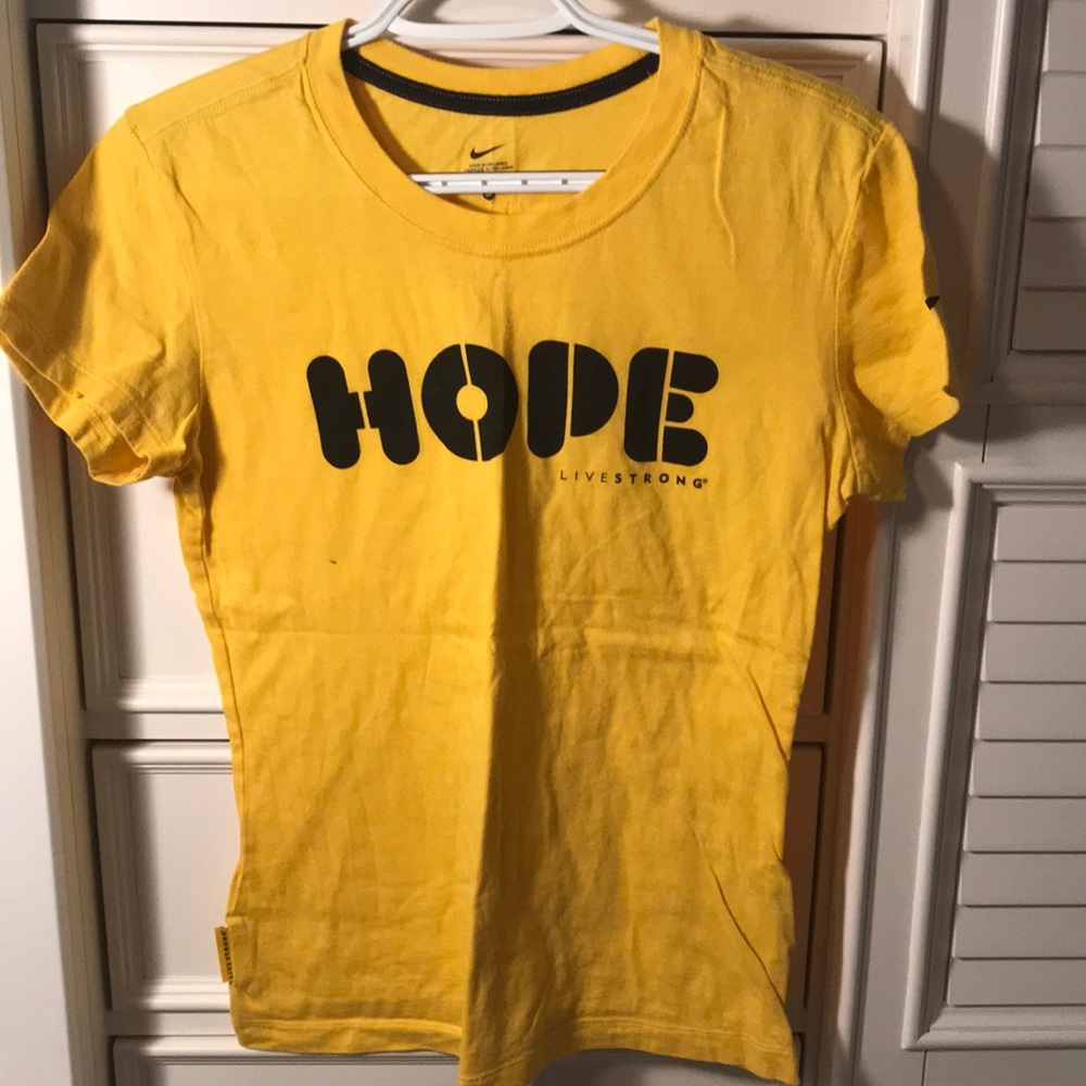 Yellow LiveStrong Nike Drifit Shirt